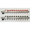 Colector  para suelo radiante chemidro 11 salidas INOX CON CAUDALIMETRO