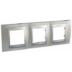 Marco 3 elementos niquel mate u66.006.039 serie unica top