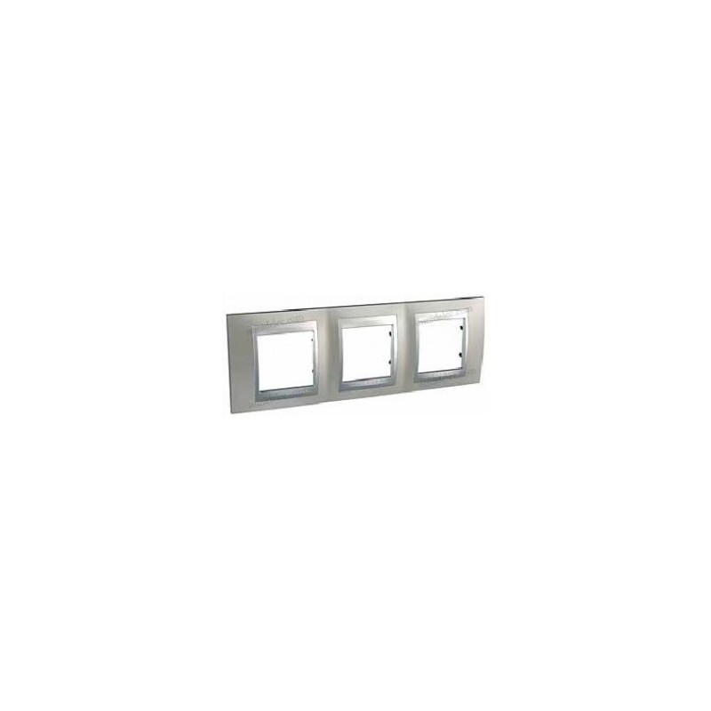 Marco 3 elementos niquel mate u66.006.039 serie unica top
