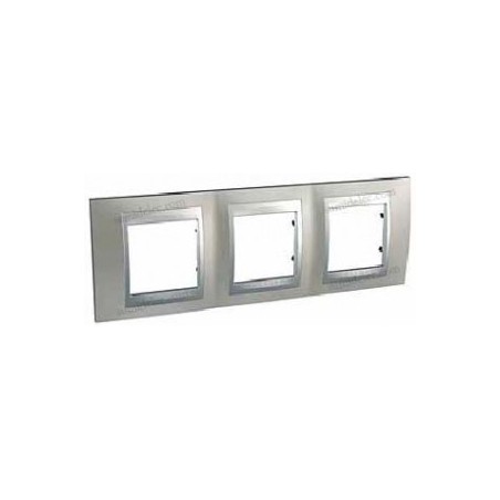 Marco 3 elementos niquel mate u66.006.039 serie unica top