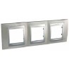 Marco 3 elementos niquel mate u66.006.039 serie unica top