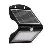 APLIQUE SOLAR CON SENSOR DE MOVIMIENTO Y CREPUSCULAR 4W NEGRO 6000º