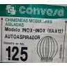 DEFLECTOR AUTOASPIRADOR DOBLE  INOX-INOX 125MM CONVESA