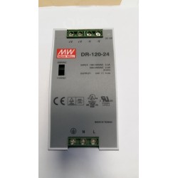 FUENTE ALIMENTACION CONMUTADA CARRIL DIN MW 120W / 24V