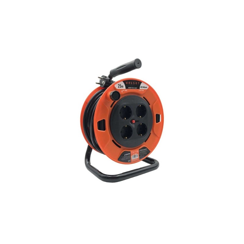 ALARGO,CABLE ANTENA,TV,COAXIAL,ENROLLADOR,wesser