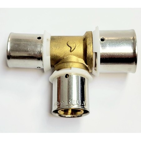 TES REDUCIDAS TUBO PEX 25X20X20MMM, ECO-PRESS FITTINGSESTANDAR