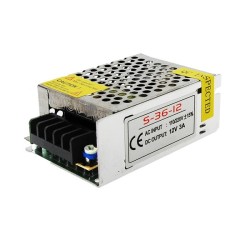 Transformador LED 12VDC 36W/3A IP20 [KD-TRIP2536W3A