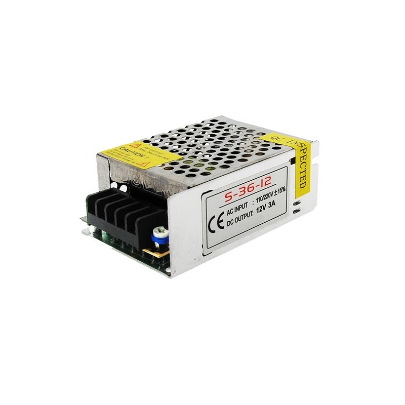 Transformador LED 12VDC 36W/3A IP20 [KD-TRIP2536W3A