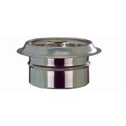 ADAPTADOR CALDERA DE 150MM SIMPLE A 150-200  INOX-INOX DOBLE NEGARRA
