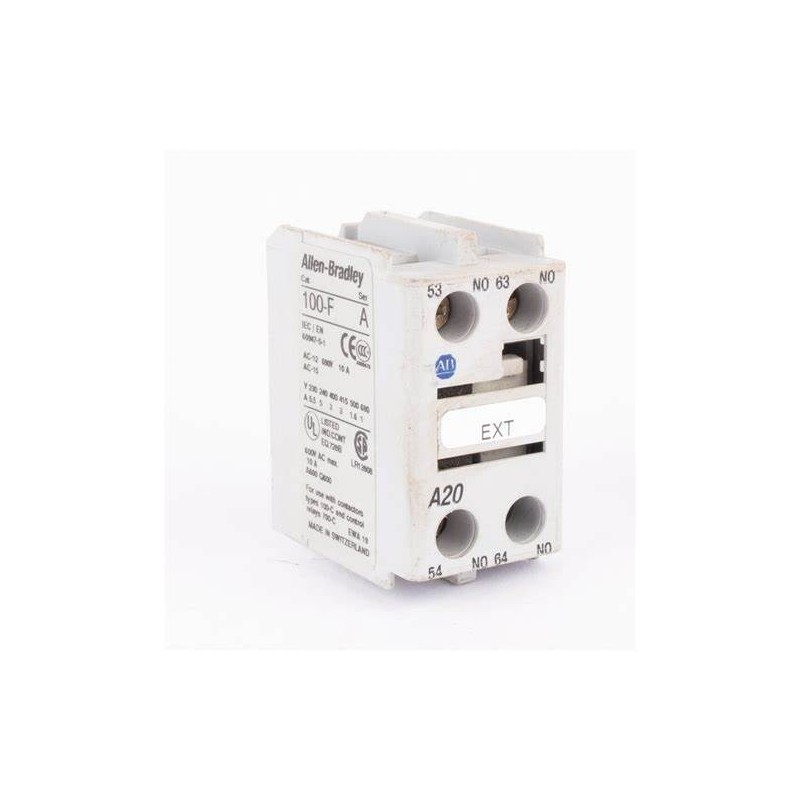 CONTACTOR  Allen Bradley 100-Fa20 Series A Bloque de contacto auxiliar, montaje frontal 100-Fa20 Series A