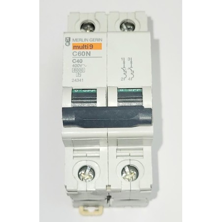 MAGNETOTERMICO 2P,  C40A.  MERLIN GUERIN MULTI9 C60N