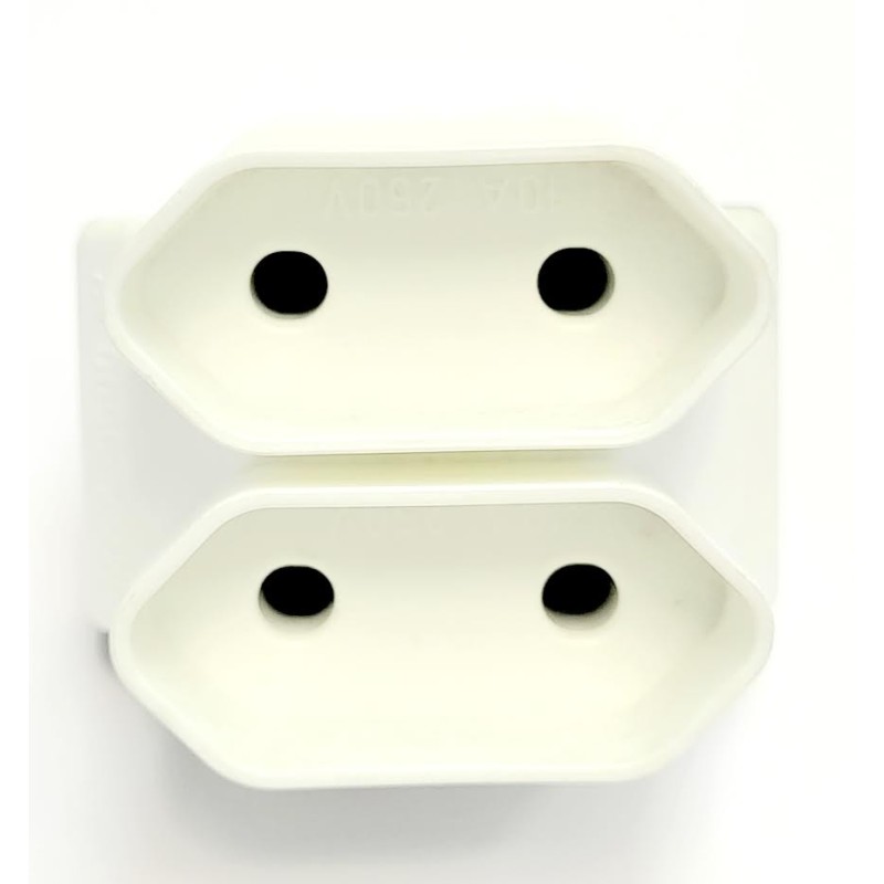 ADAPTADOR 2P EUROPOLI EUNEA BLANCO 10/16A 250V