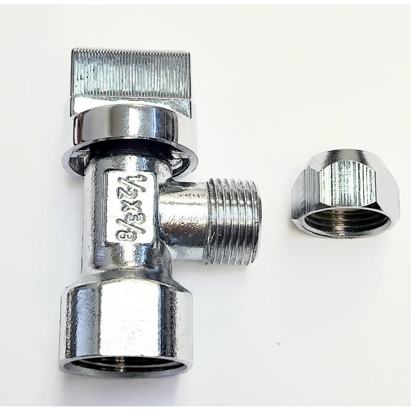 GRIFO ESCUADRA HEMBRA1/2X3/8MACHO KLAPP  CROMADO ANTICAL