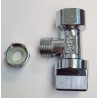 GRIFO ESCUADRA HEMBRA1/2X3/8MACHO KLAPP  CROMADO ANTICAL