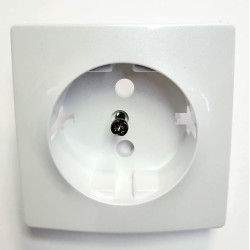 TAPA ENCHUFE EUNEA  BLANCO MARMOL SM180