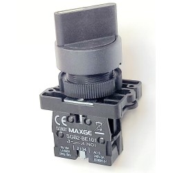 SELECTOR PLASTICO MANETA CORTA 2POSICIONES, 1NO MAXGE SGB2-ED21