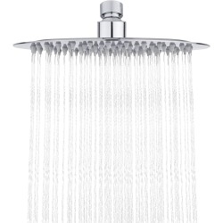 ROCIADOR HYPER SLIM REDONDO INOX D.22  200MM,IBERGRIF CROMADO