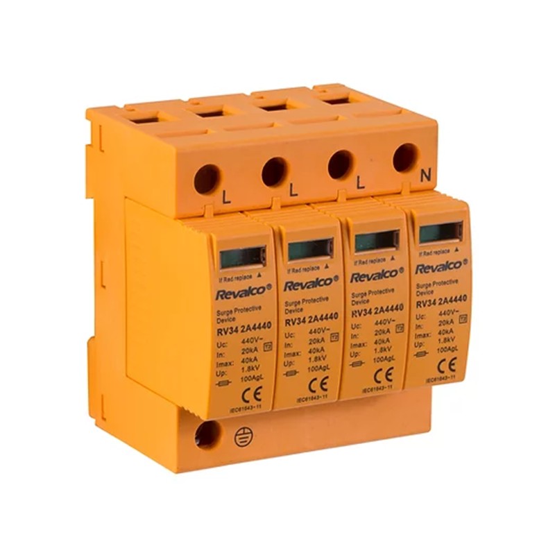 PROTECTOR DE SOBRETENSIONES 4P 15-40KA TRANSITORIAS 440V.REVALCO