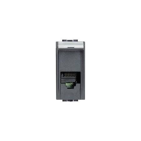 TOMA DE TELEFONO RJ45 UTP ESTRECHA ANTRACITA BTICINO LIVING CATEBORIA 5