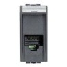 TOMA DE TELEFONO RJ45 UTP ESTRECHA ANTRACITA BTICINO LIVING CATEBORIA 5