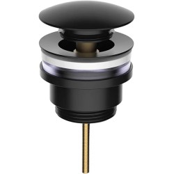 valvula lavabo o bidet click-clack  11/4 color negro