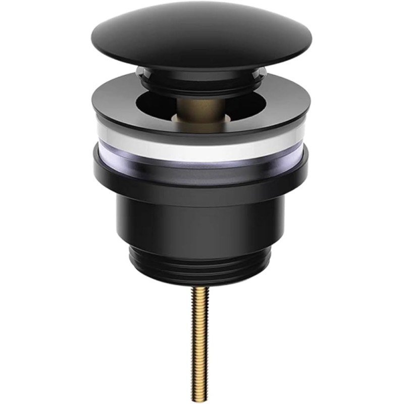 valvula lavabo o bidet click-clack  11/4 color negro