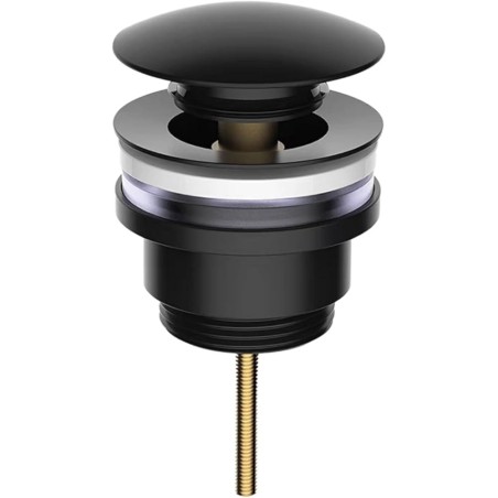 valvula lavabo o bidet click-clack  11/4 color negro