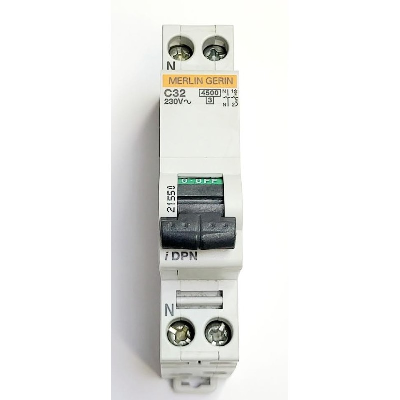 DPN  MAGNETOTERMICO ESTRECHO 2 POLOS 32A. 230V. merlin guerin