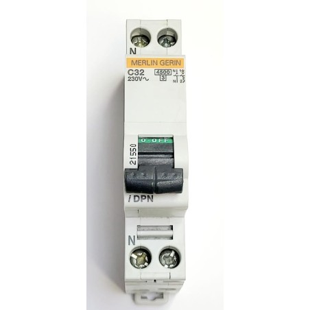 DPN  MAGNETOTERMICO ESTRECHO 2 POLOS 32A. 230V. merlin guerin