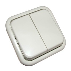 DOBLE CONMUTADOR  FONTINI KRISTAL  10A,
