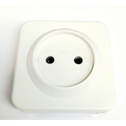 PLACA BASE ENCHUFE NORMAL FONTINI QUATTRO,BF  ,BLANCO