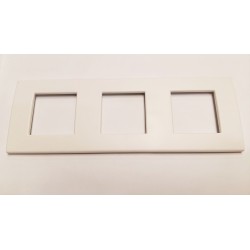 PLACA BTICINO LIGHT 2+2 MODULOS blanco