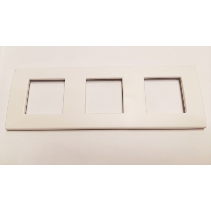 PLACA BTICINO LIGHT 2+2 MODULOS blanco