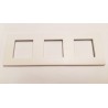 PLACA BTICINO LIGHT 2+2 MODULOS blanco