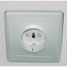 MARCO COMPACTO TAPA ENCHUFE EUNEA  BLANCO MARMOL SM180 SCHNEIDER