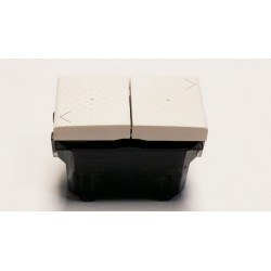 PULSADOR PERSIANA BTICINO LIGHT 1 0 2 BLANCO