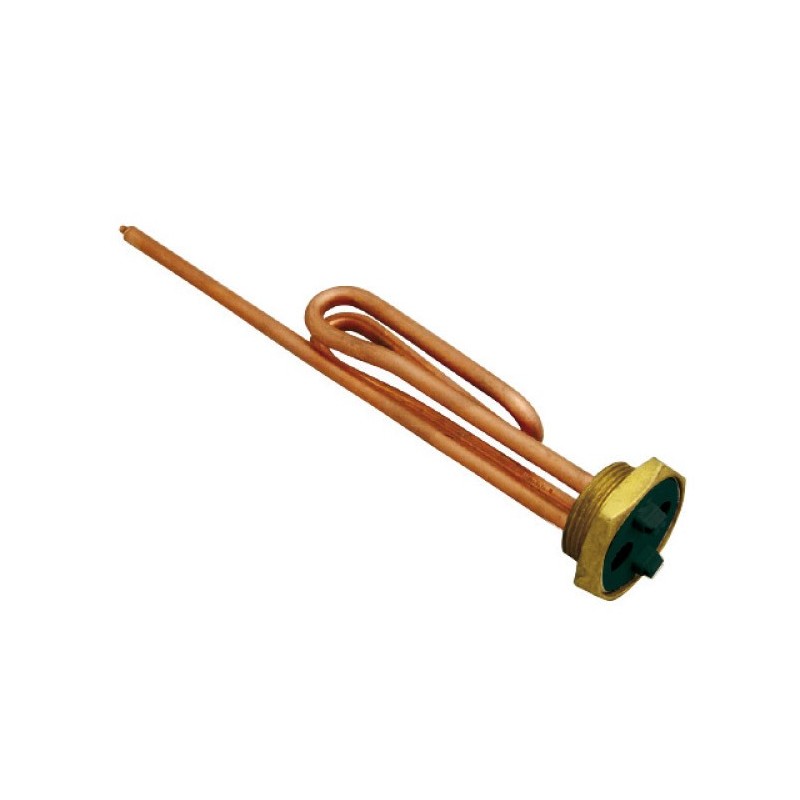 RESISTENCIA PARA TERMO ELECTRICO VAINA COBRE 230V, 2000W. 11/4"