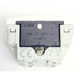 INTERRUCTOR PERSIANA 1 modulo unica eunea  schneider COLOR BLANCO U3.109T.18 ALCIDES