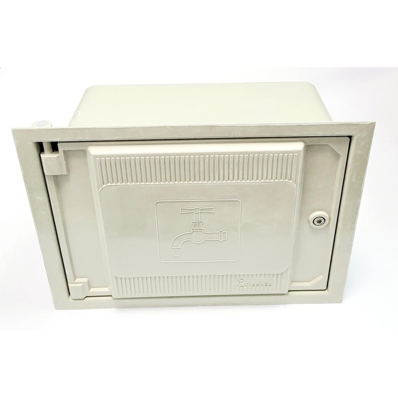 ARMARIO CONTADOR DE AGUA POLIESTER GRIS ROTULACION GRIFO MOD,2350
