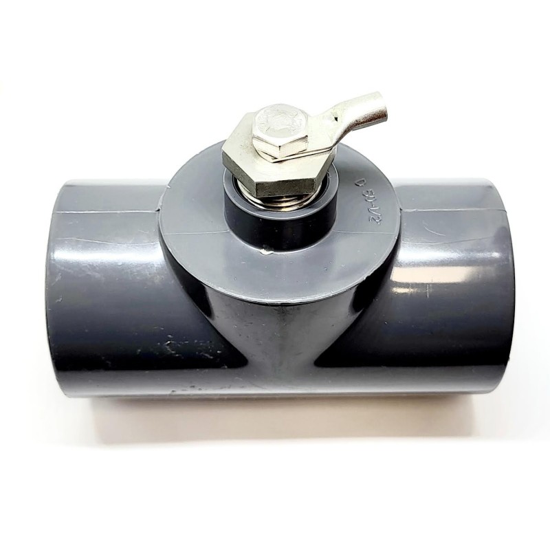 TE  PVC MIXTA  90º CON VAINA INOX 50X1/2 PN10