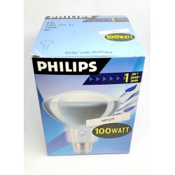 BOMBILLAS R-90  E-27  230v. 100w, SPOT  1000H 80º PHILIPS,
