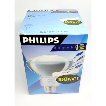 BOMBILLAS R-90  E-27  230v. 100w, SPOT  1000H 80º PHILIPS,