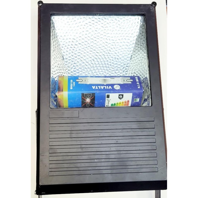 PROYECTOR PARED  HALOGENURO 70W, CON LAMPARA, NEGRO