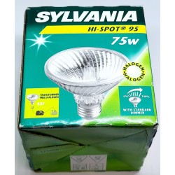 bombilla HALOGENA PAR30 HI-SPOT 95  E-27  230v. 75w, 30º,FLOOD SYLVANIA