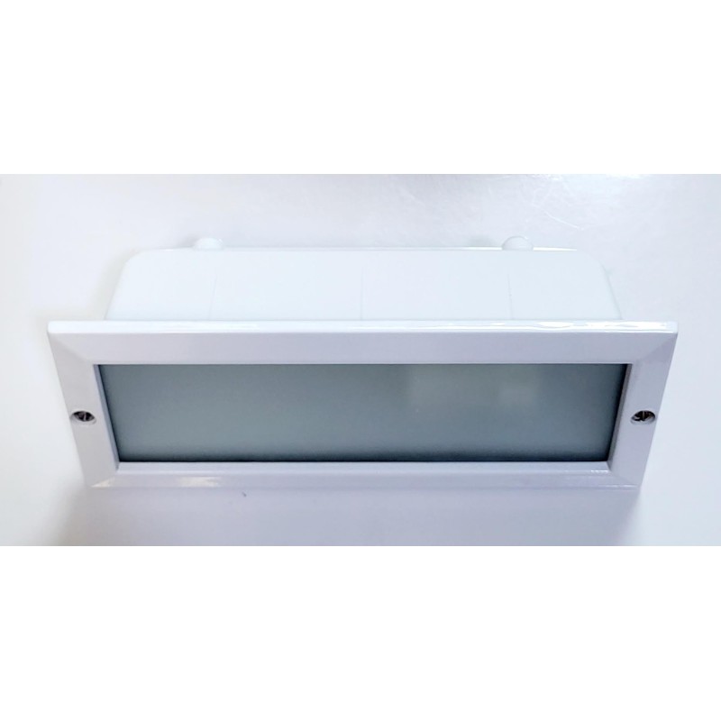Baliza exterior empotrar  E-27 40-60W 4216 blanco LINEAS
