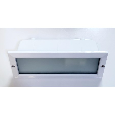 Baliza exterior empotrar  E-27 40-60W 4216 blanco LINEAS