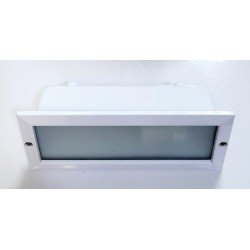 Baliza exterior empotrar  E-27 40-60W 4216 blanco LINEAS