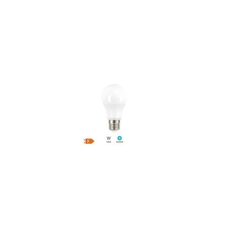 Bombilla LED estándar A65 18W E27 6000K
