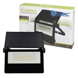 Proyector SOLAR LED 15W 6500K IP65 CON SENSOR COLOR NEGRO
