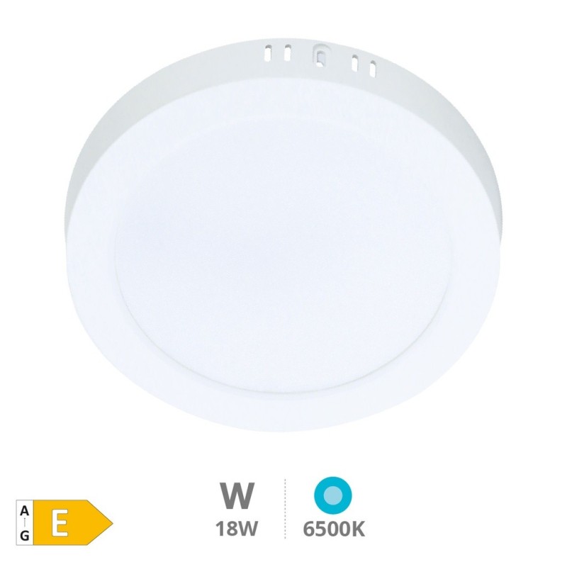 DOWNLIGHT SUPERFICIE REDONDO LED 18W BLANCO 6500 ºK